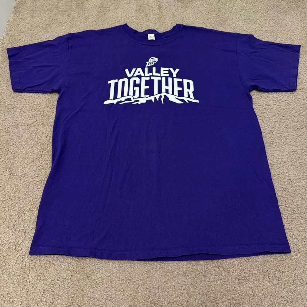 Unbranded Men's Purple and White T-shirt